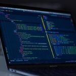 Developer coding and practicing for a technical interview