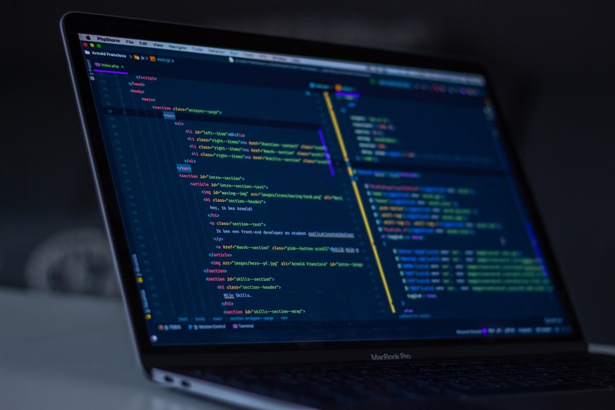 Developer coding and practicing for a technical interview