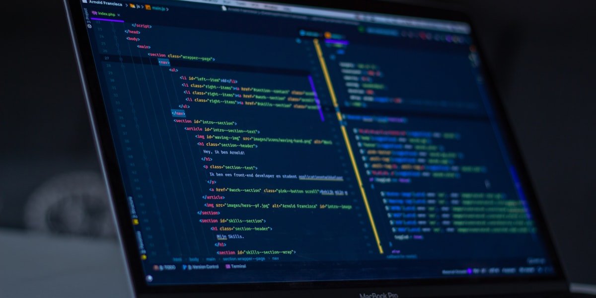 Coding interview preparation on laptop