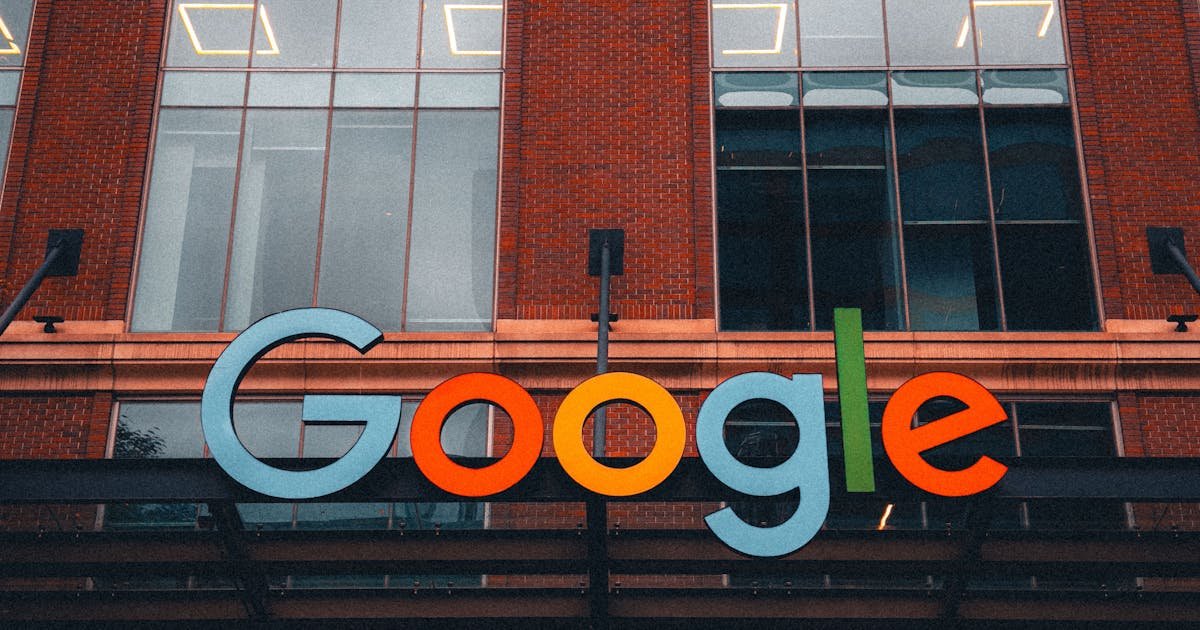 Google office building exterior signage