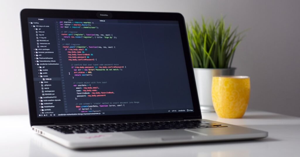 Software engineer preparing for Meta interview on laptop