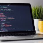 Software engineer preparing for Meta interview on laptop