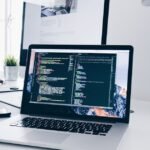 Developer preparing for an Amazon coding interview on a laptop