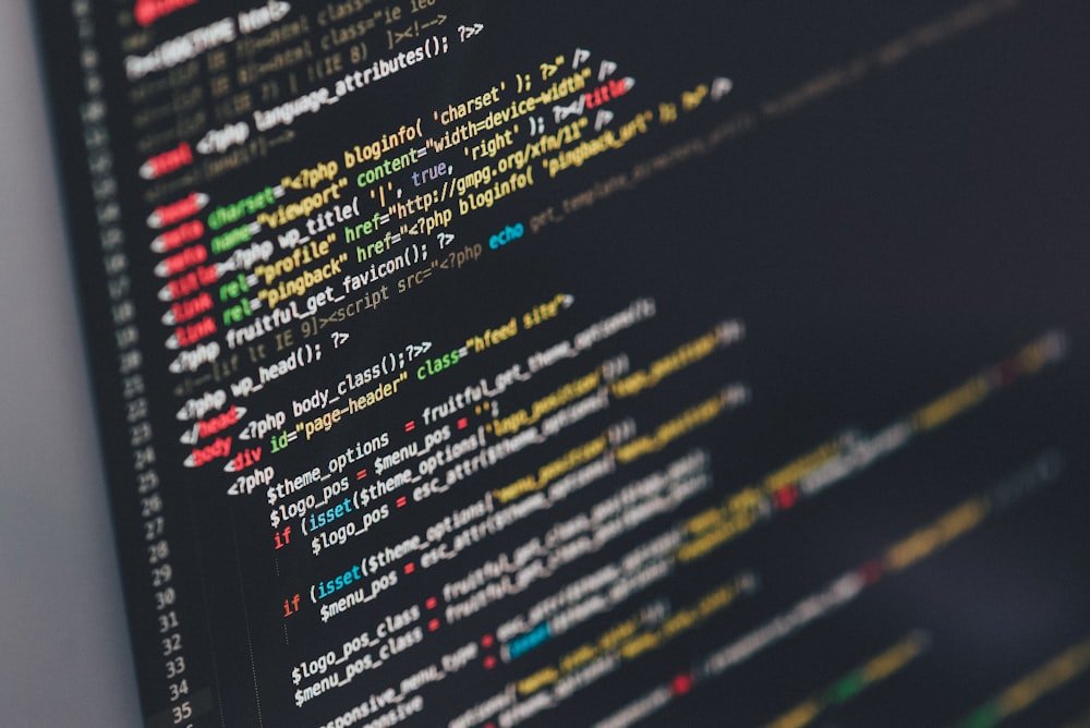Code on screen representing technical skills listed on a resume