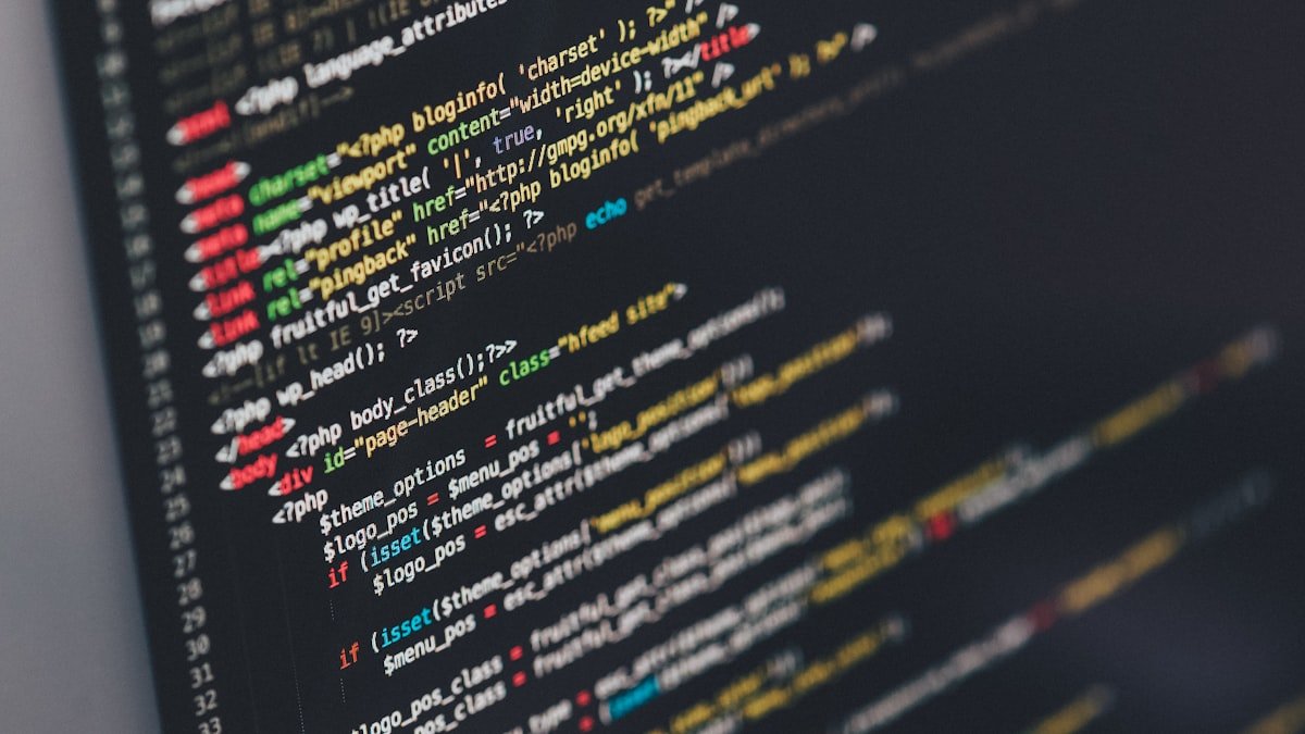 Close-up of code on a monitor illustrating DP recurrence