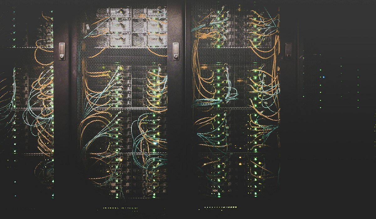 Server racks representing Spring Boot microservices in production