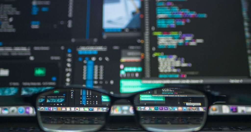 Laptop showing code for a two pointers coding interview