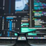 Laptop showing code for a two pointers coding interview